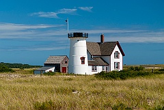 Famous Stage Harbor Lighthouse with its Missing Lantern